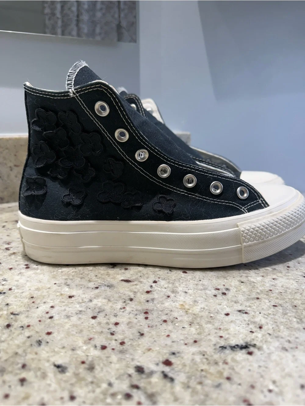 Converse CTAS 3D Floral Women's Platform High-Top Sneakers